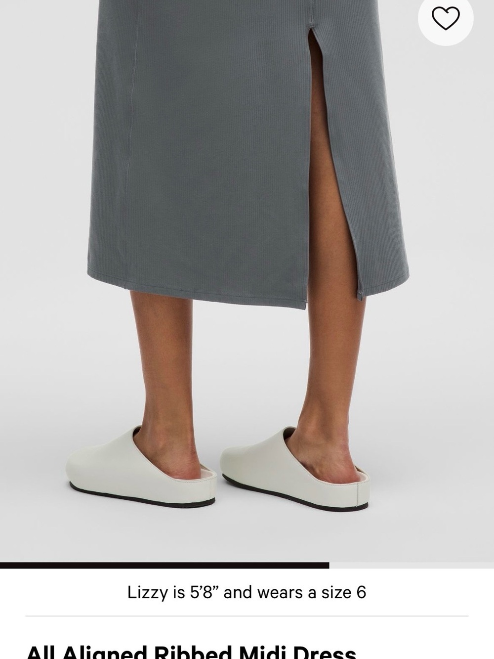 Lululemon All Aligned Ribbed Midi Dress - Picture 6 of 8